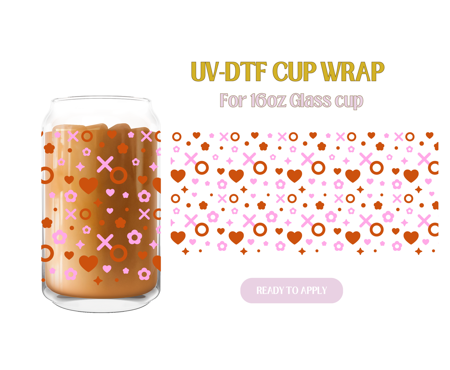 Valentine Confetti UV-DTF Wrap