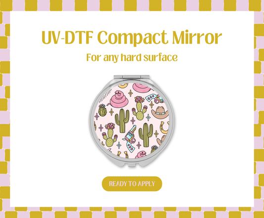 Western Desert UV-DTF Compact Mirror