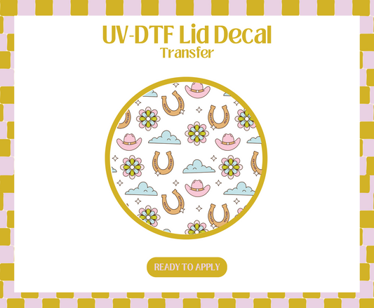 Western Luck UV-DTF Lid Decal