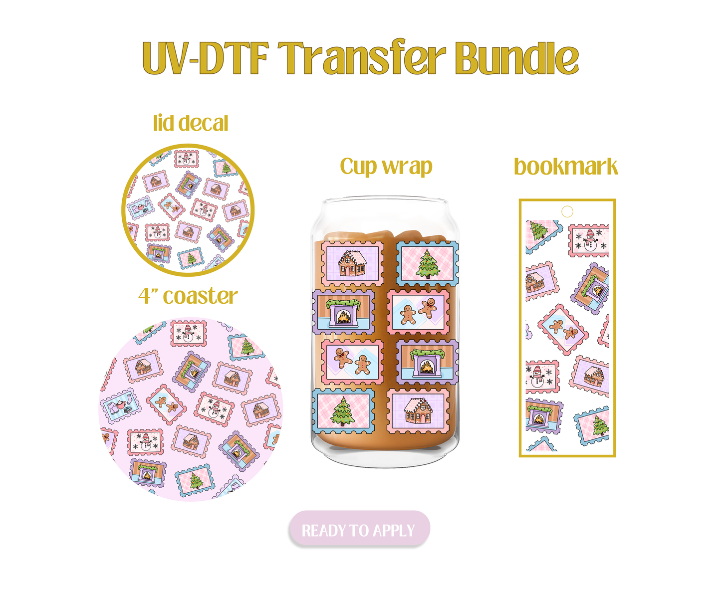 Winter Stamps UV-DTF Transfer Bundle