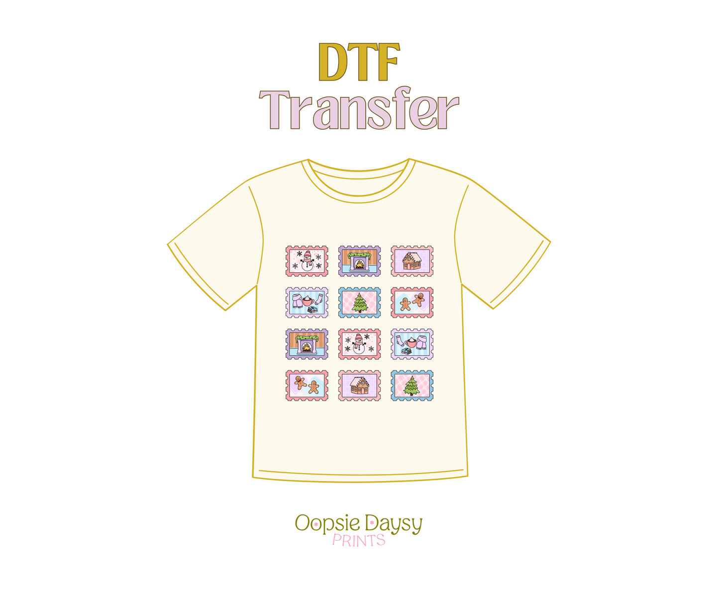 Winter Stamps DTF Transfer