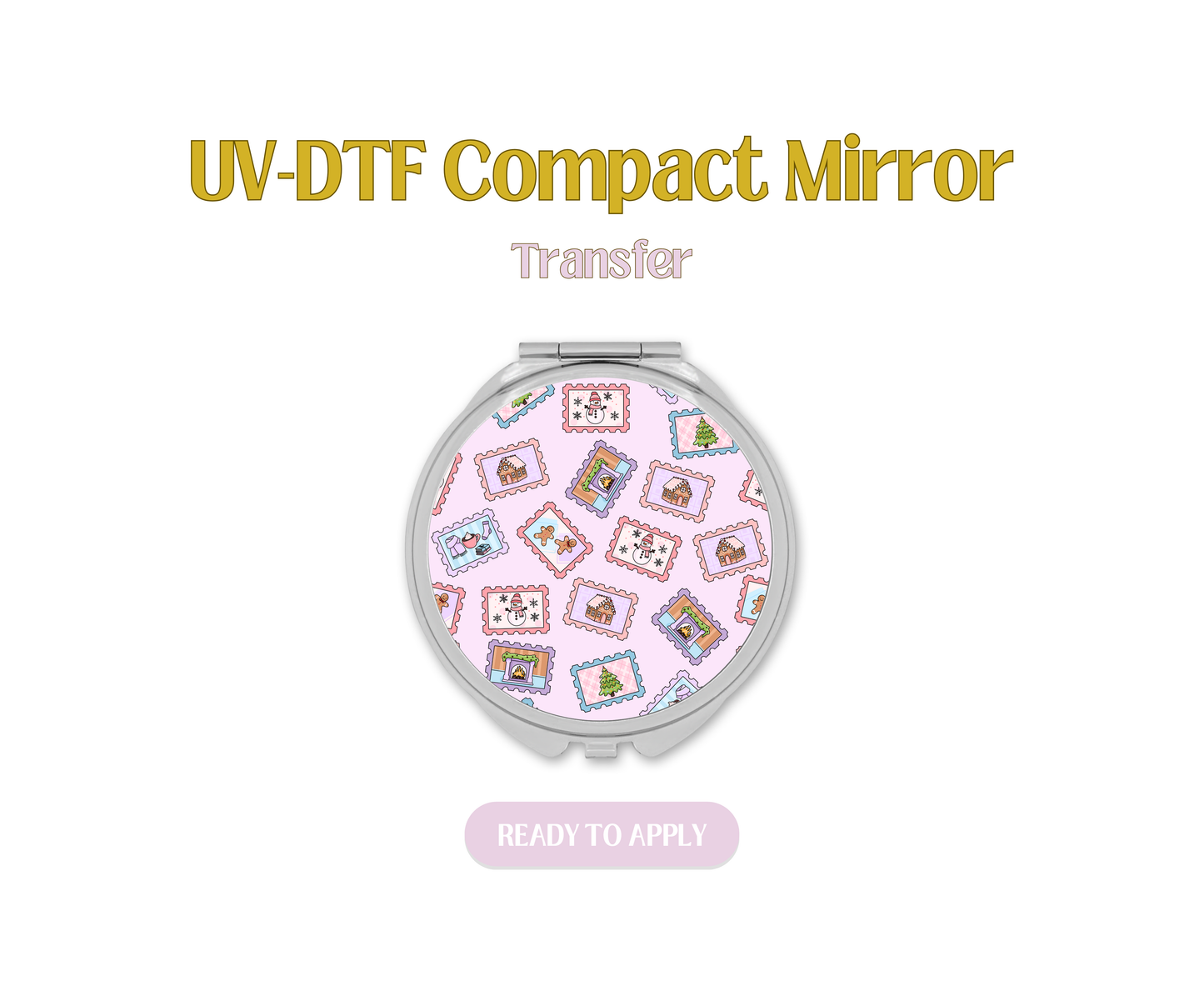 Winter Stamps UV-DTF Compact Mirror