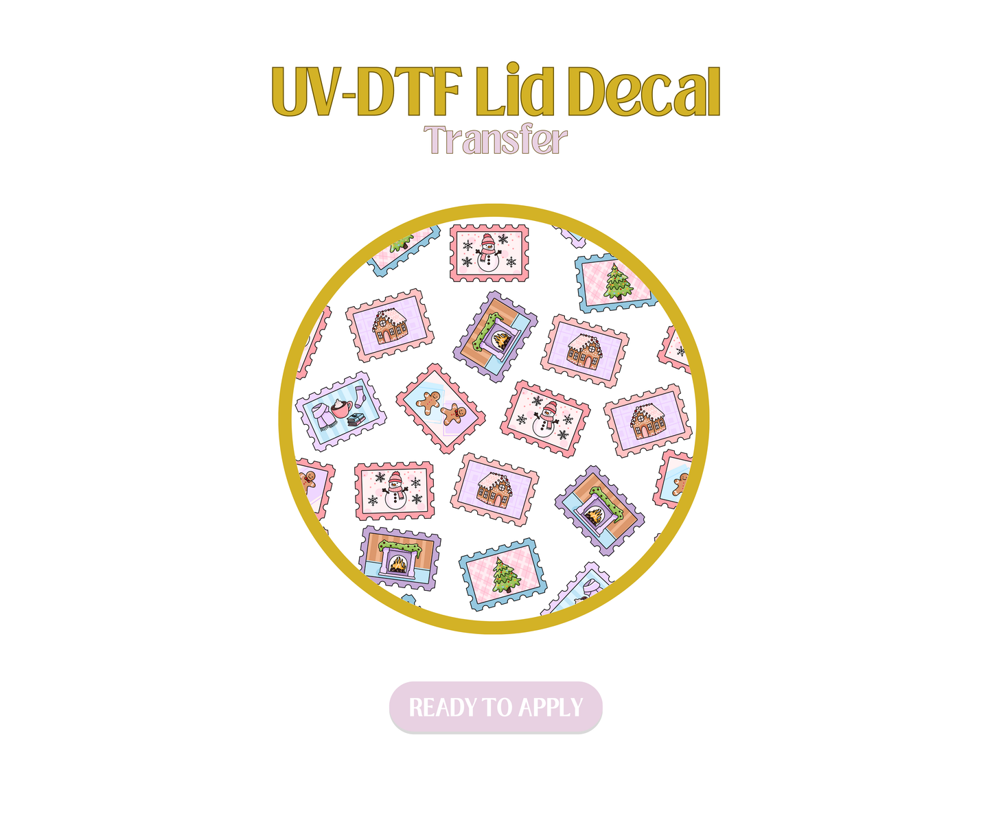 Winter Stamps UV-DTF Lid Decal