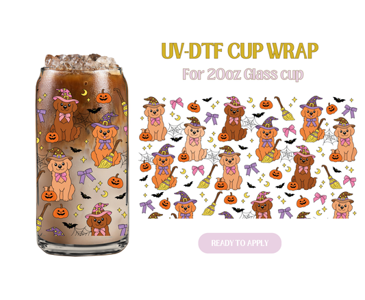 Witchy Pups 20oz UV-DTF Wrap