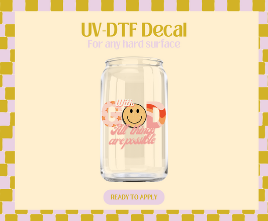 With God UV-DTF Decal