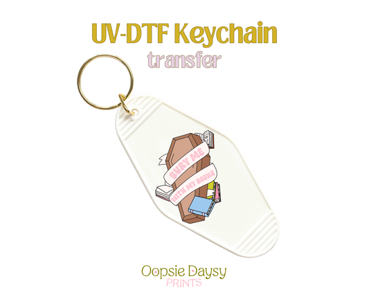 With My Books UV-DTF Keychain