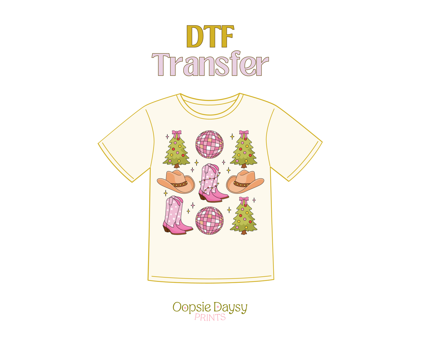 Xmas Cowgirl Things DTF Transfer