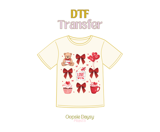 Xo Xo Valentines DTF Transfer