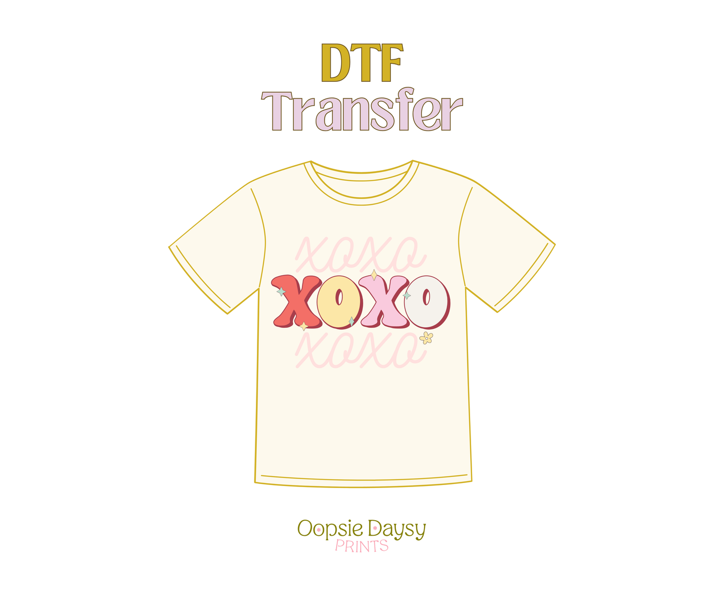 XoXo XoXo DTF Transfer