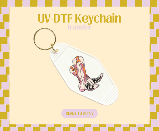 Yee-Haw UV-DTF Keychain