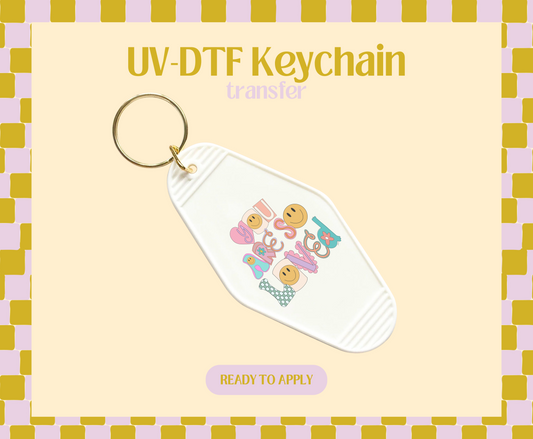 Your are so loved retro UV-DTF Keychain