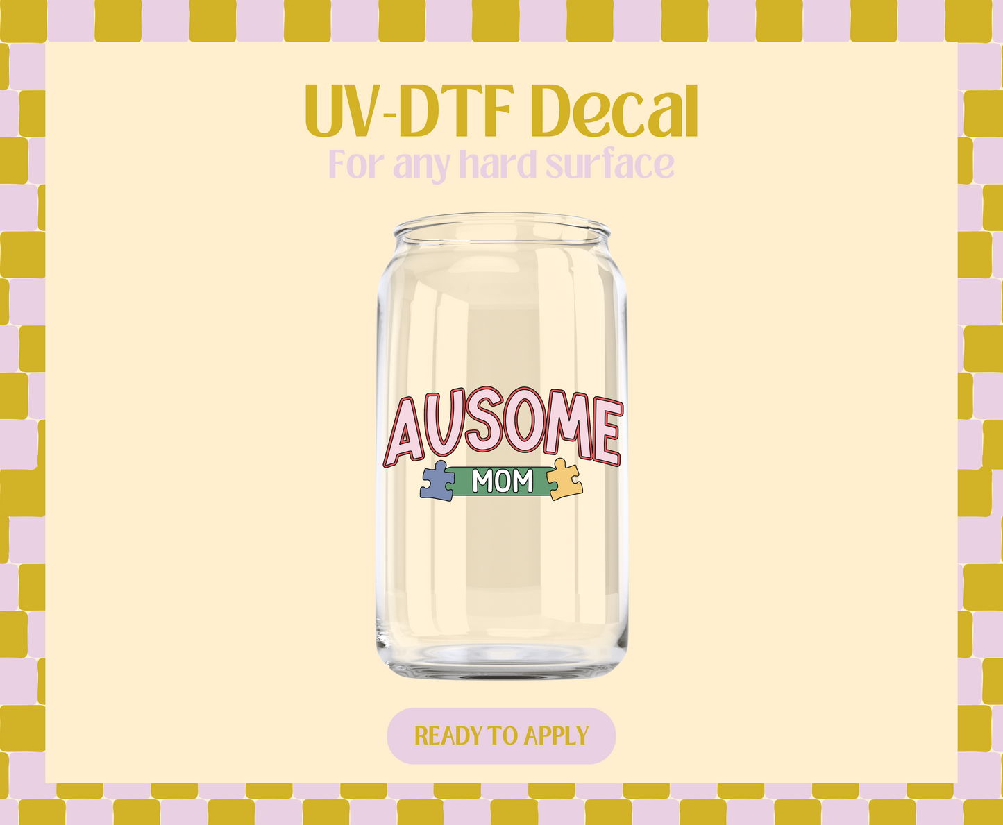 Ausome Mom UV-DTF Decal