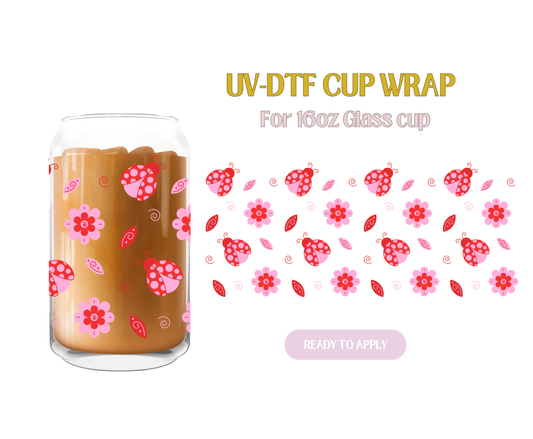 Ladybugs Red UV-DTF Wrap