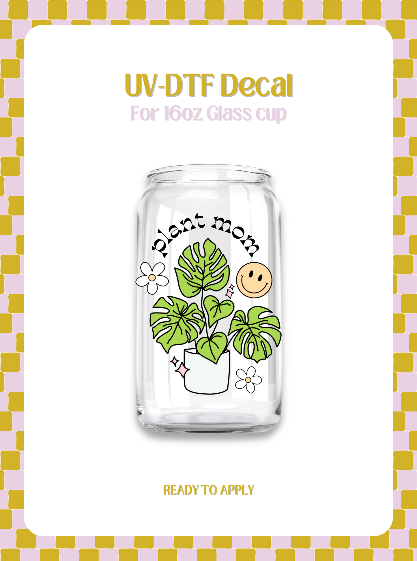 Plant Mom UV-DTF Decal