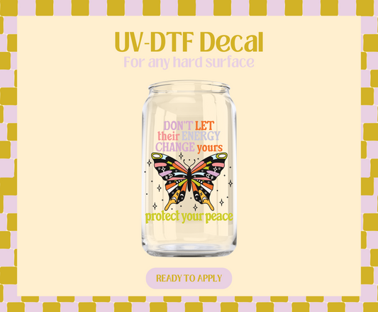 Protect Your Peace UV-DTF Decal