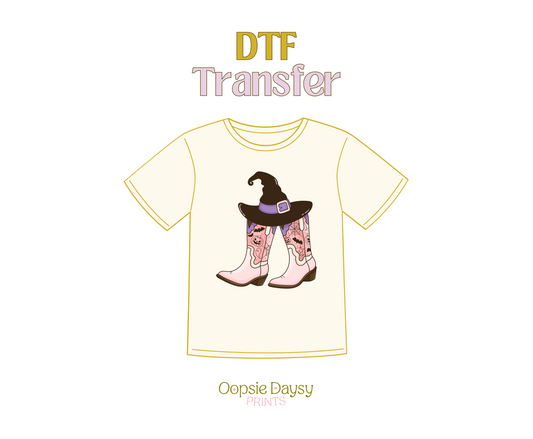 Witch Boots DTF Transfer